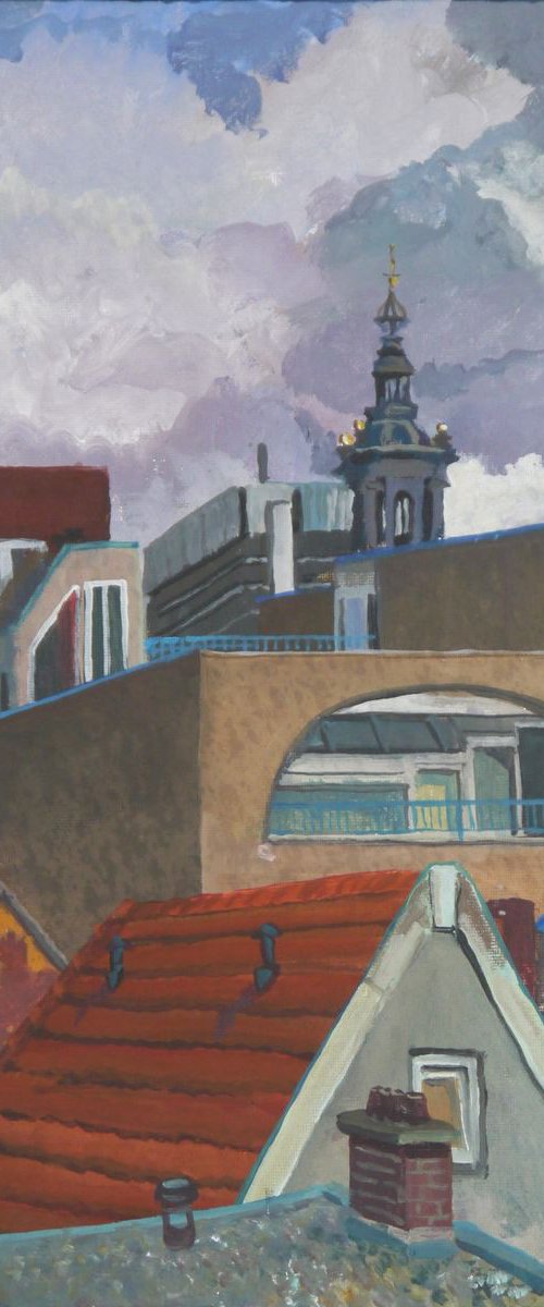 Roofs of the Hague by Anastasia Chernysheva