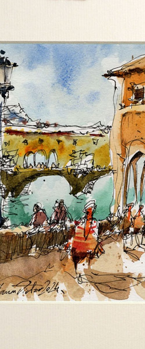 Florence, Ponte Vecchio by Marin Victor