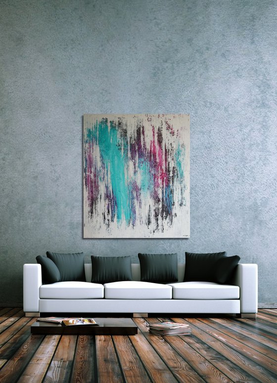 CANVAS ONLY: Iced Gems (120 x 140 cm) XXL (48 x 52 inches)