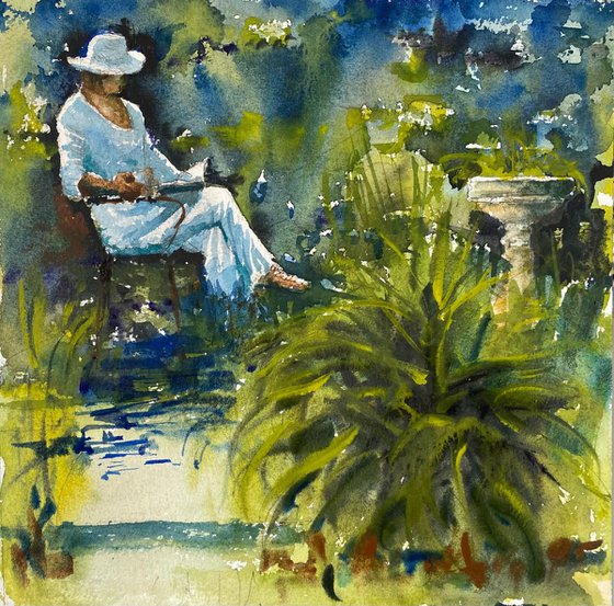 A book, a drink…..