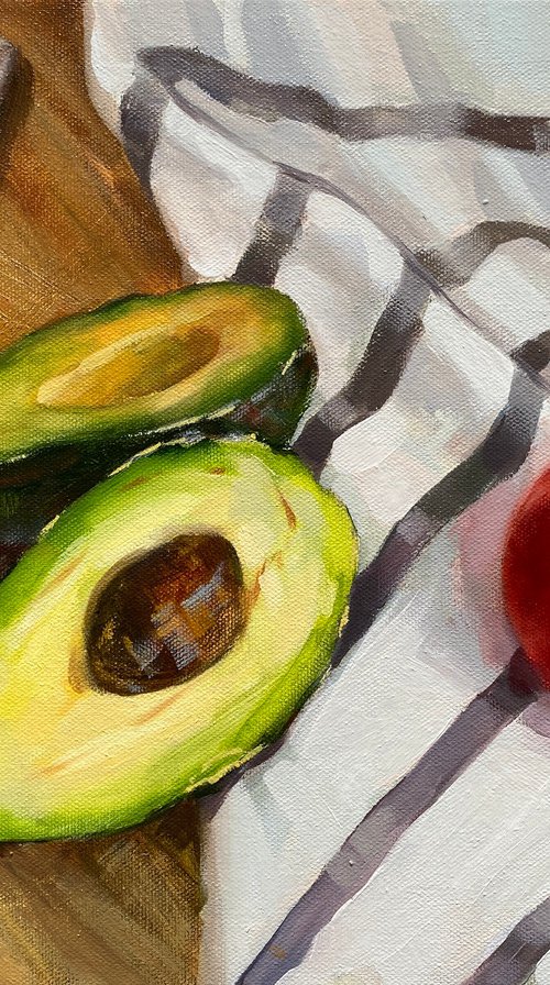 Avocado and tomato by Anna Speirs