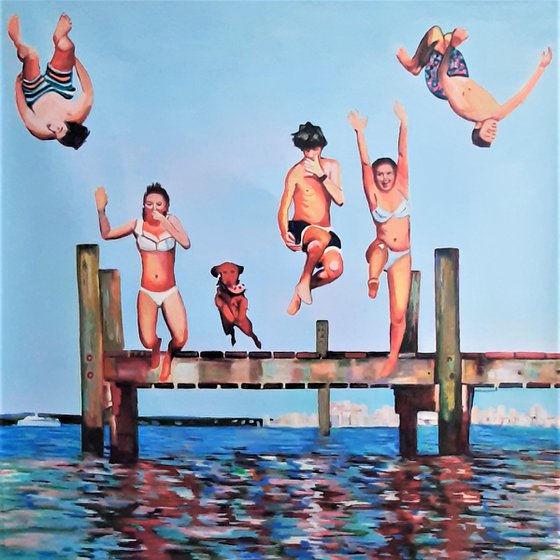 Jump / 100 x 100 x 3 cm