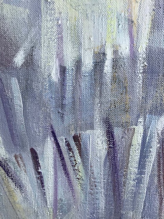 The lavender time. one of a kind, original painting,