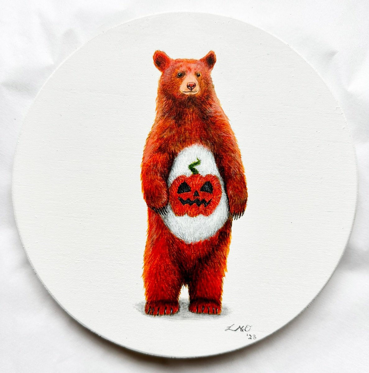 Pumpkin Spice Bear by Louise McNaught