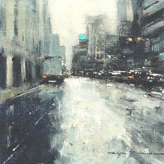 "matin de neige à Brooklyn" N° 2133