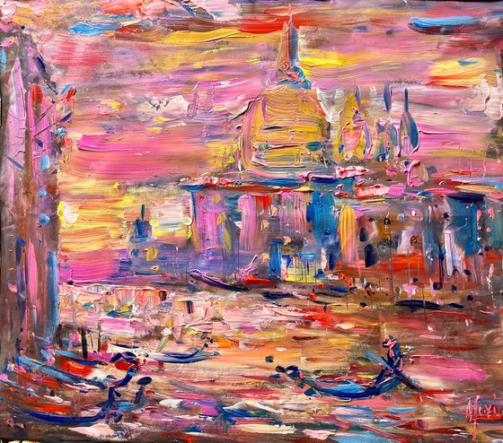 Abstract Venice morning