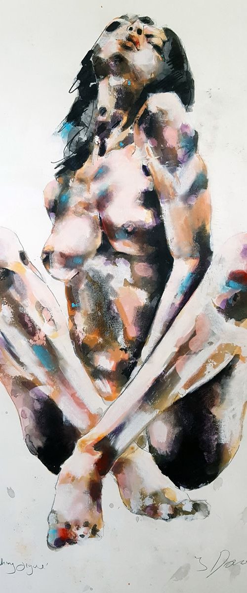 6-27-18 crouching figure by Thomas Donaldson
