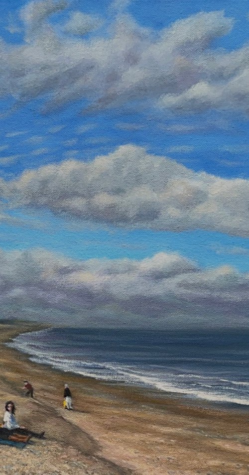 Spring Day at Weybourne Beach by Ashley Baldwin-Smith