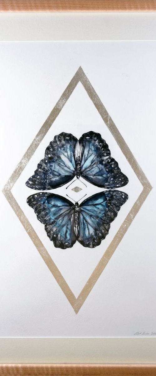 Blue Morpho Kiss by Alexa Karabin