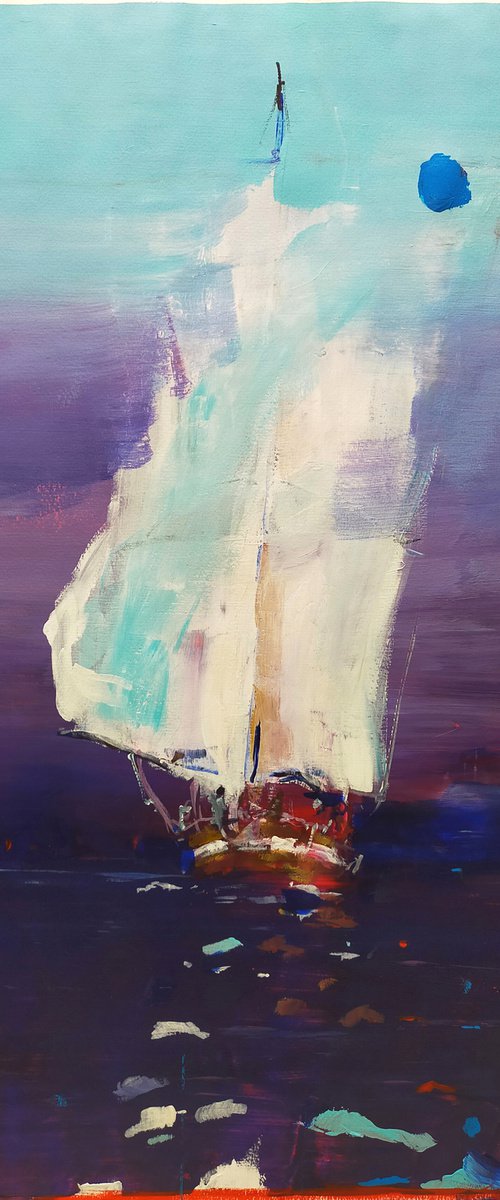 sailboat 7 by Oscar Alvarez Pardo