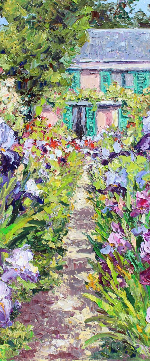 Monet's Home And Iris Garden by Kristen Olson Stone