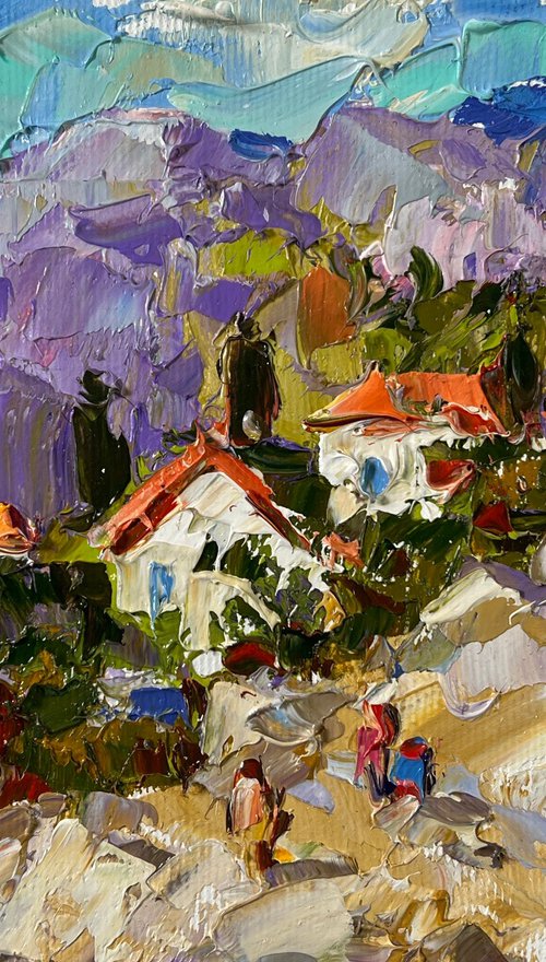 Village among the mountains by Kalenyuk Alex