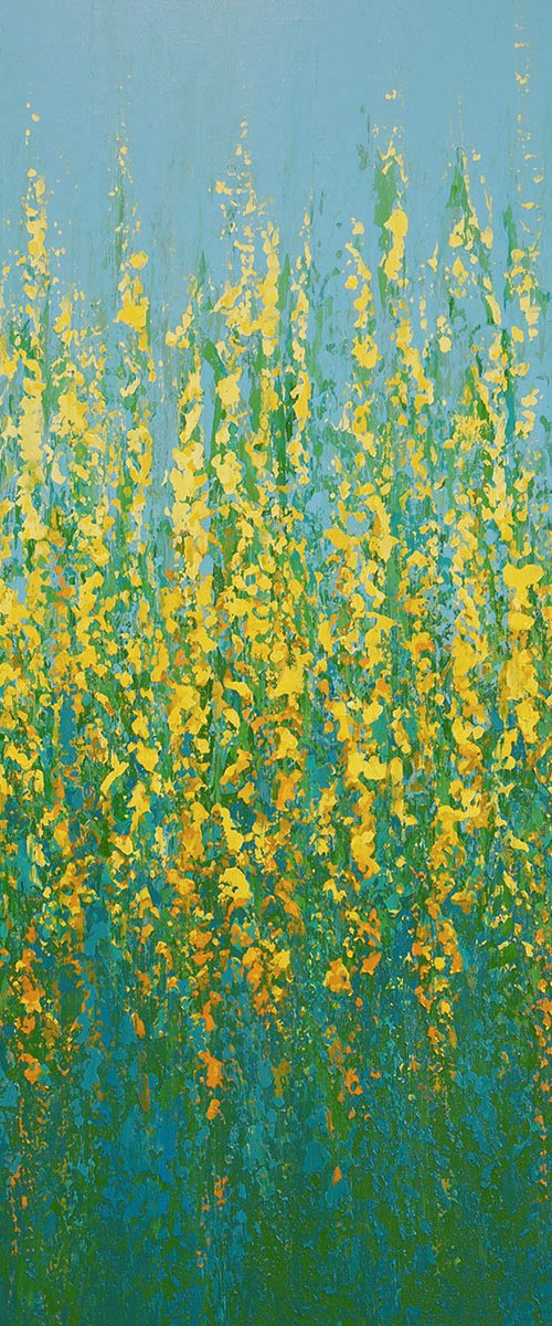 Yellow Flowers - Flower Field by Suzanne Vaughan