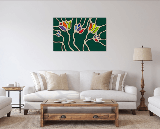 Rainbow Flowers #09