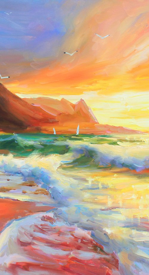 "Sunset" by Evgeny Chernyakovsky