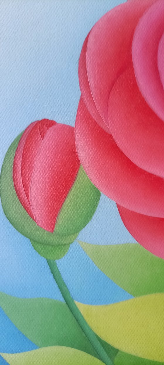 Rose and rosebud