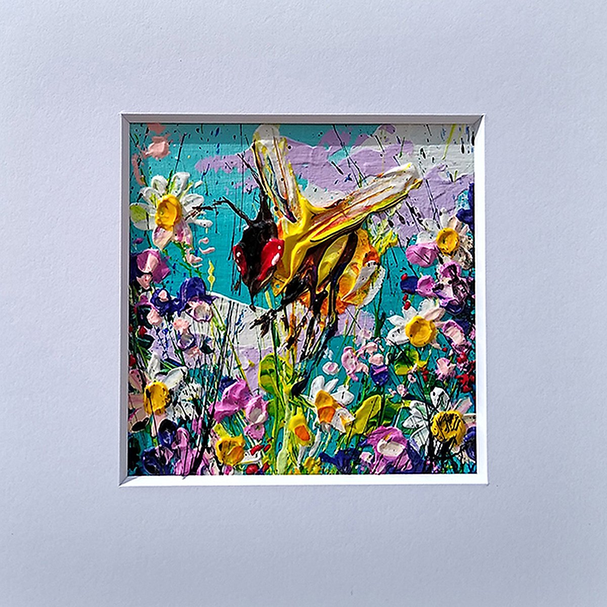 Small painting - Bumblebee #4 by Andrew Alan Johnson