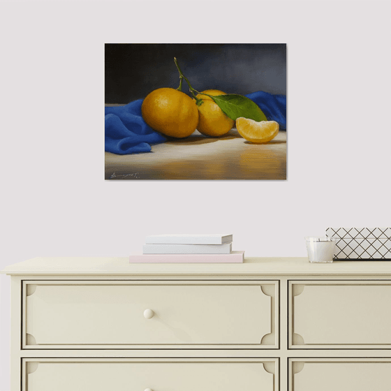 "Still life with tangerines"