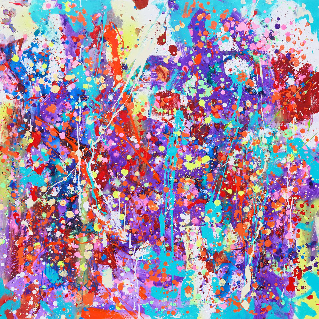 Lapis lazuli melody Acrylic painting: Marta Zawadzka | Artfinder