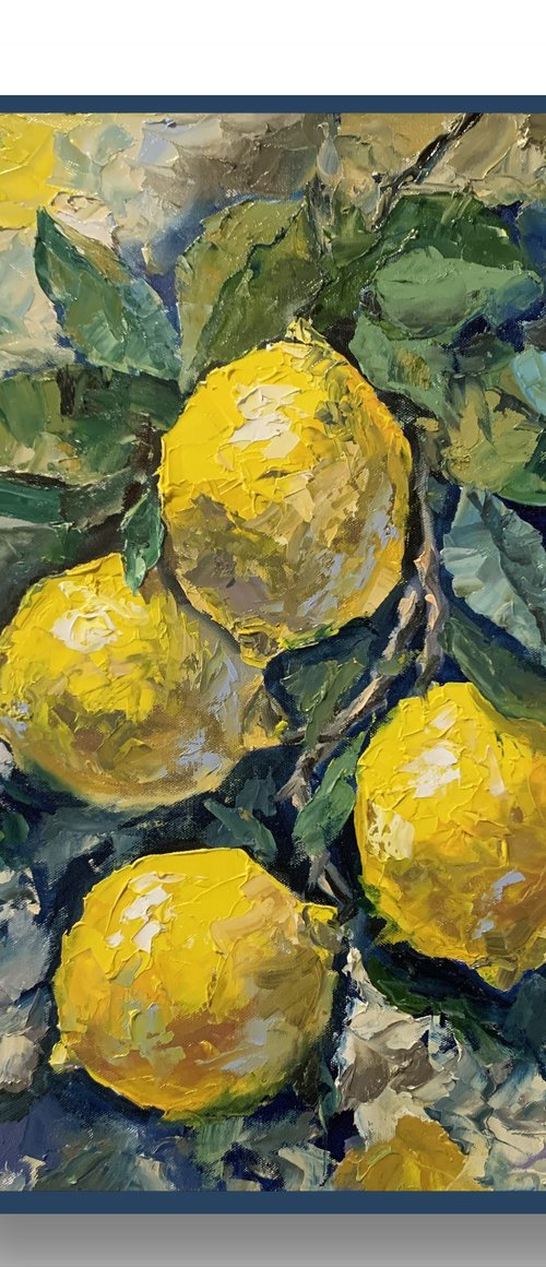 Lemon Branch in summer garden. by Vita Schagen