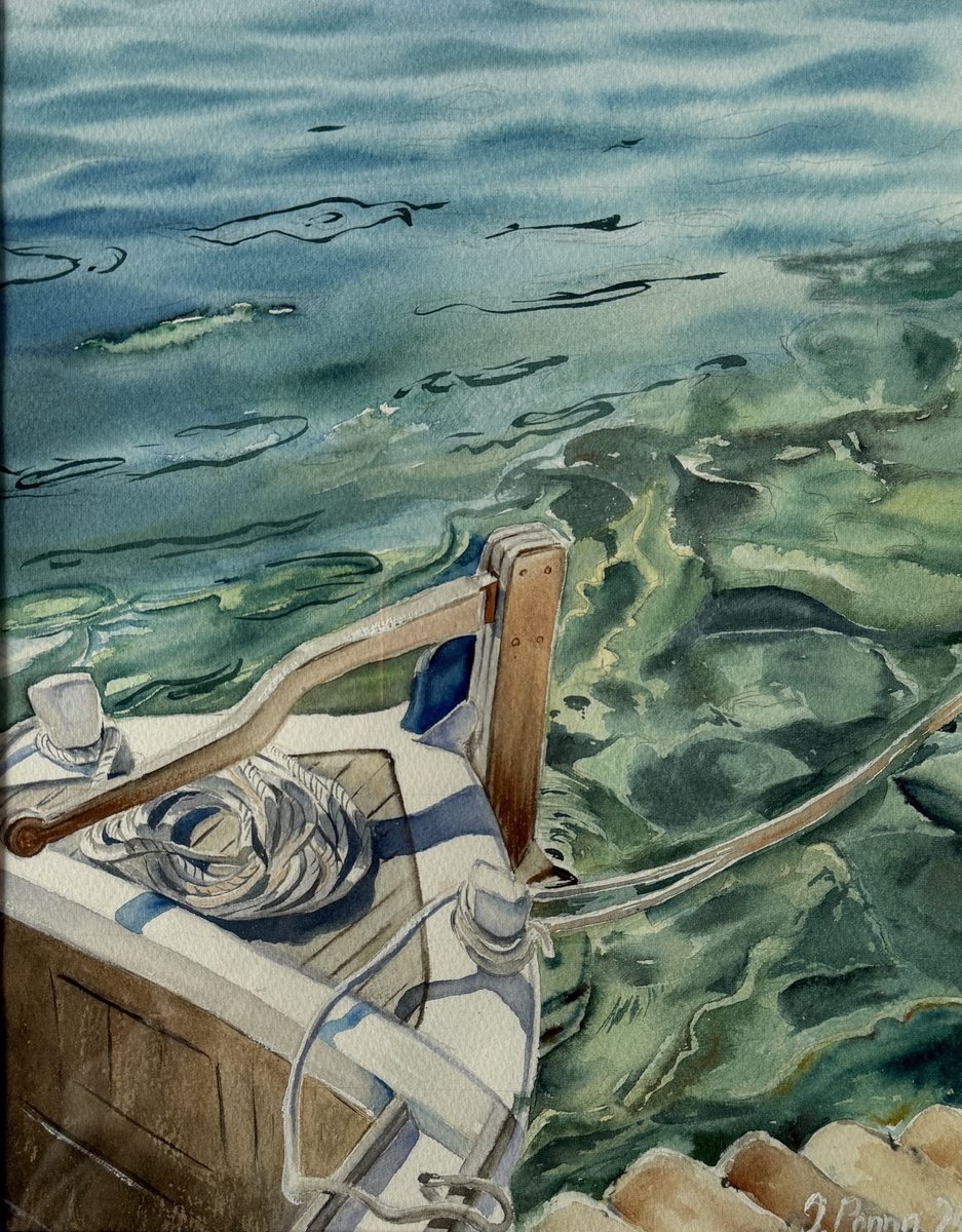 Photorealistic Watercolour , By The Water By Irina Ponna, 17 X 22, Artwork For Sale On Artfinder