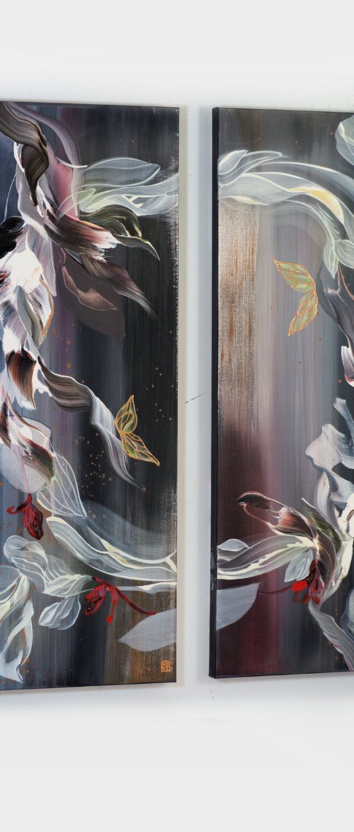 Untethered Symphony Diptych by Novi Lim