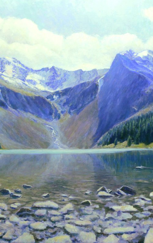 Mountains lake by Ekaterina Orlova