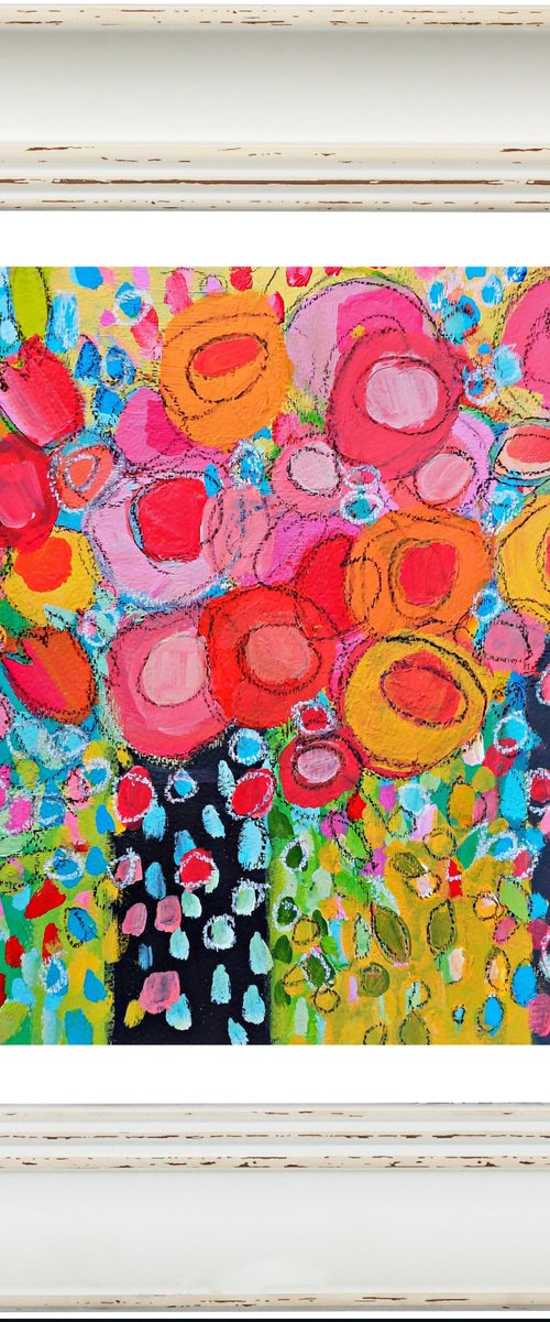 Two Vases of Summer Flowers VIII by Jan Rippingham