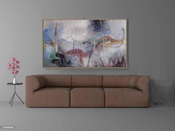 Abstract 2, size 37x61 inches