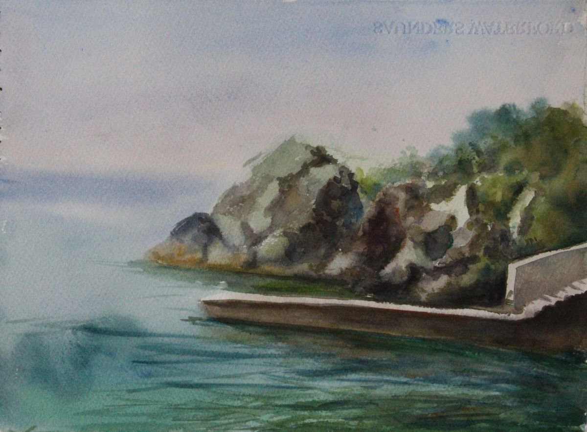 Sea stones (plein air work) by Nata New
