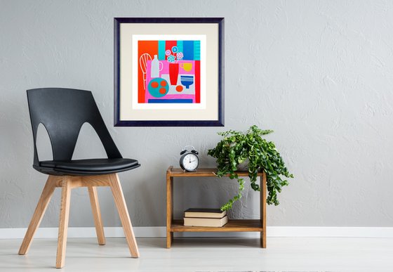 Still Life with a White Chair II