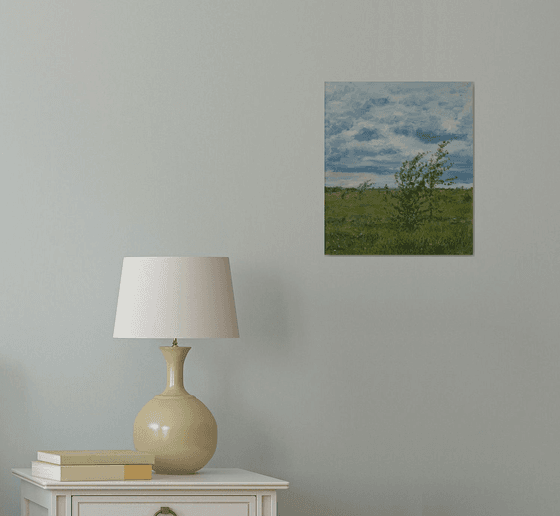 The Gust Of Wind - summer landscape painting