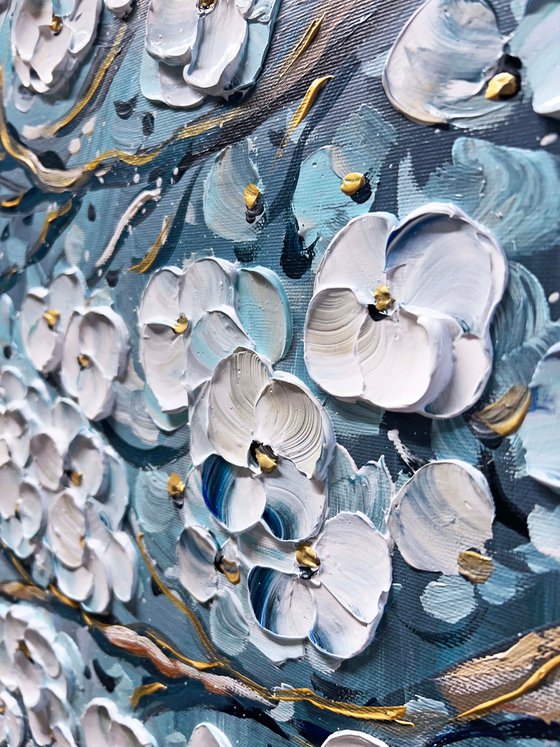 Blue Sakura Branches