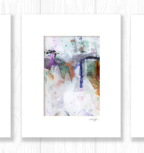 A Divine Dream Collection 1 - 3 Abstract Paintings in mats by Kathy Morton Stanion by Kathy Morton Stanion