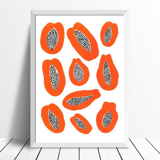 Papayas - Unframed - FREE Worldwide Delivery