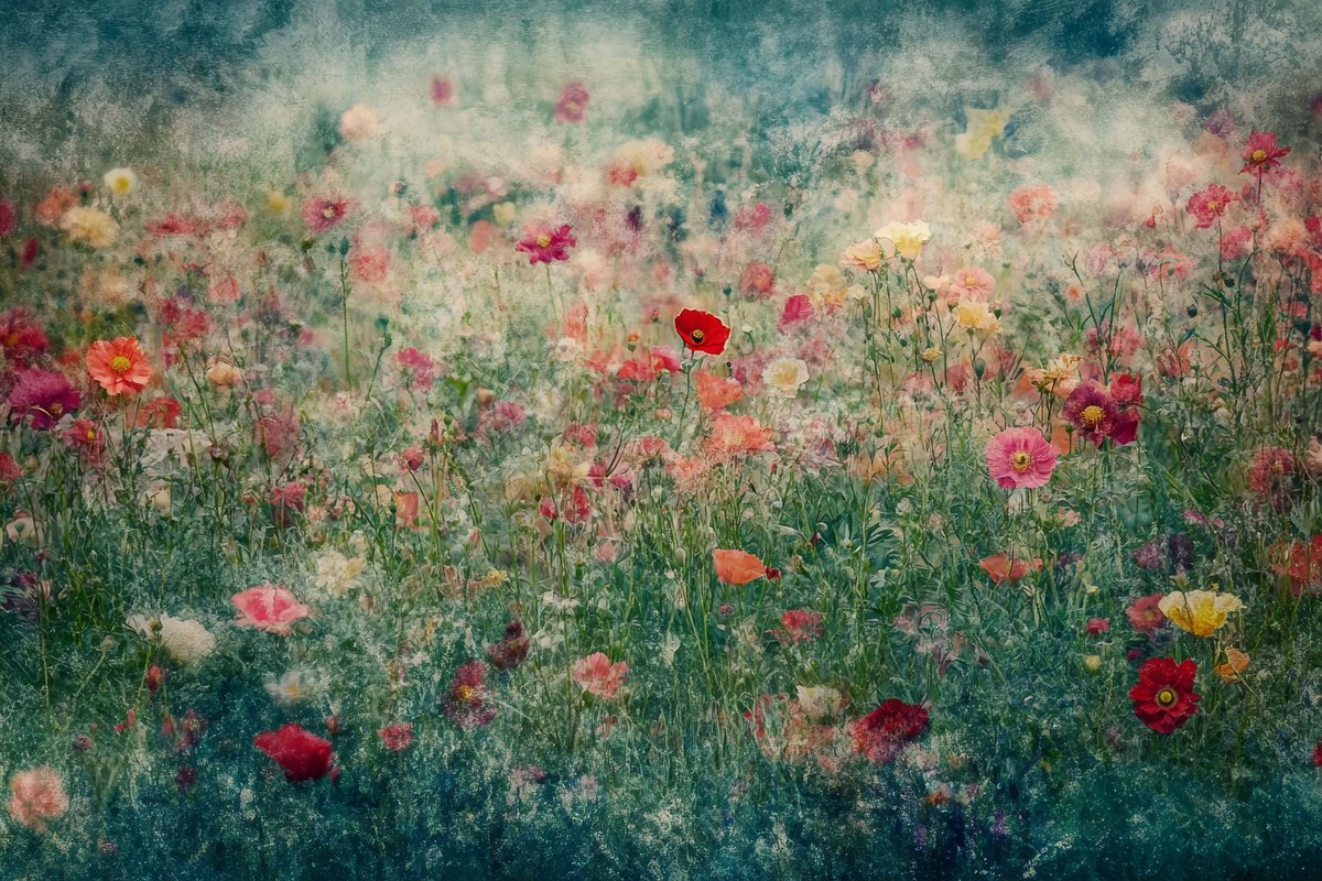 Photorealistic Botanical Photograph By Viet Ha Tran, 24 X 16", Enchanted Garden Ii, Original Artwork