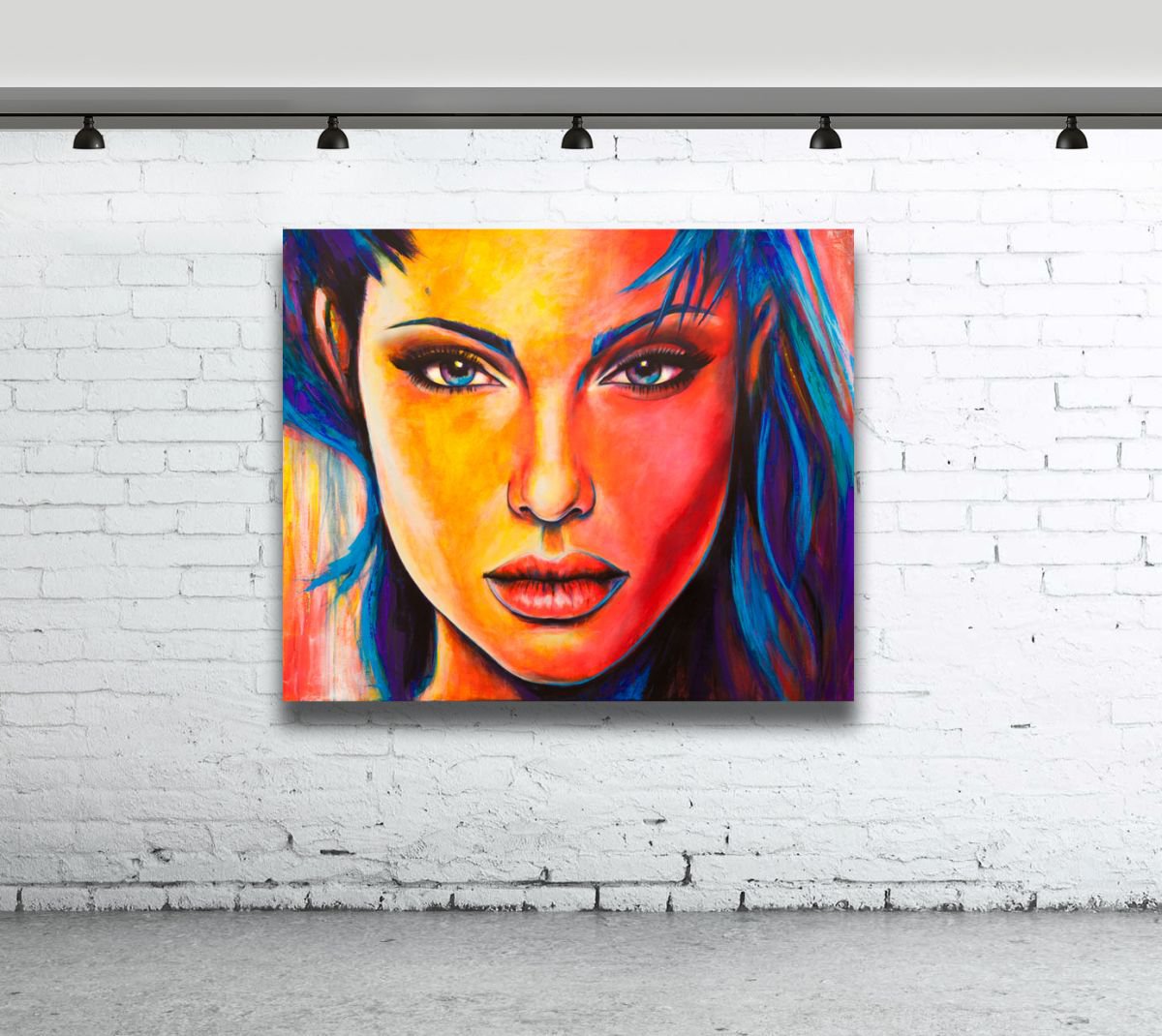 LV by Julie Mila-Bouffard Fine Art Paper Poster ( People > portraits > Female portraits art) - 16x24x.25