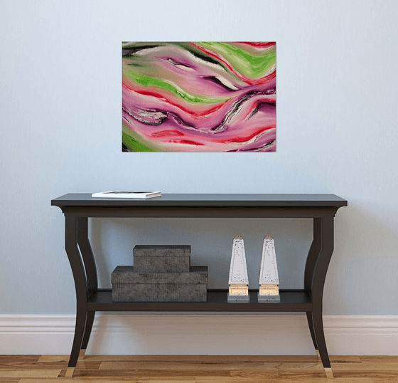 Magician - 70x50 cm,  Original abstract painting, oil on canvas