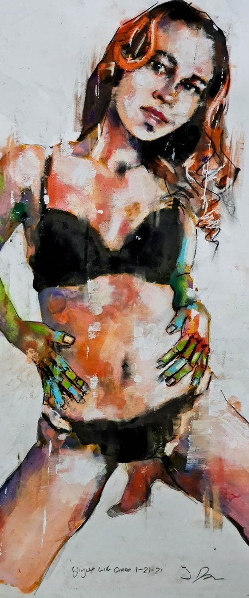 figure with green 1-21-21 by Thomas Donaldson