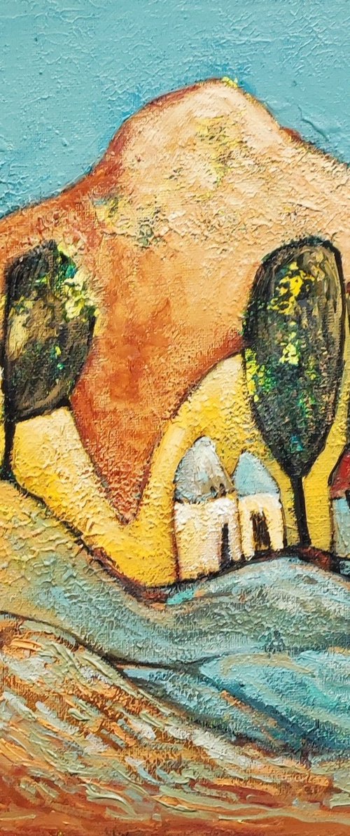 Girl in a white dress by Anna Soghomonyan