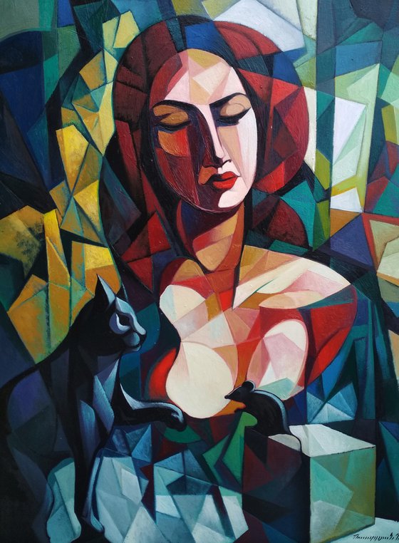 Game(60x80cm,  oil painting, ready to hang)