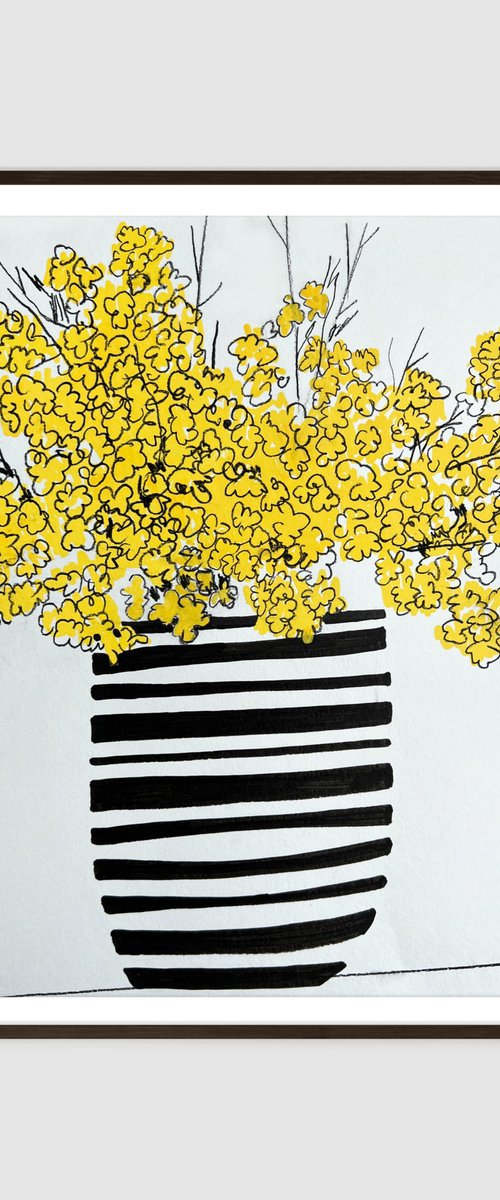 Yellow Flower illustration by Sasha Robinson