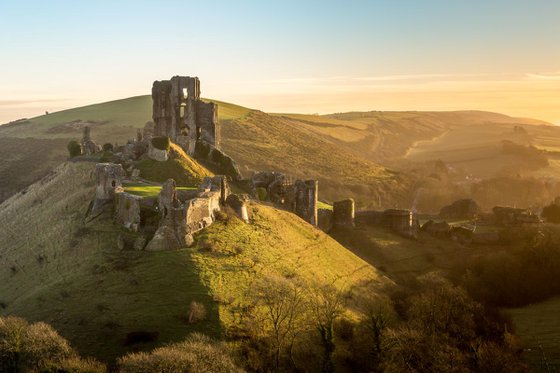 Corfe Castle Sunrise