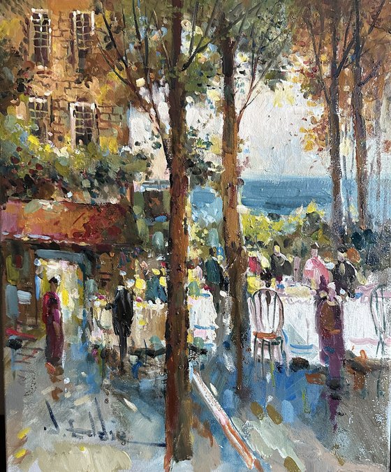 Sunday at the Seaside Cafe