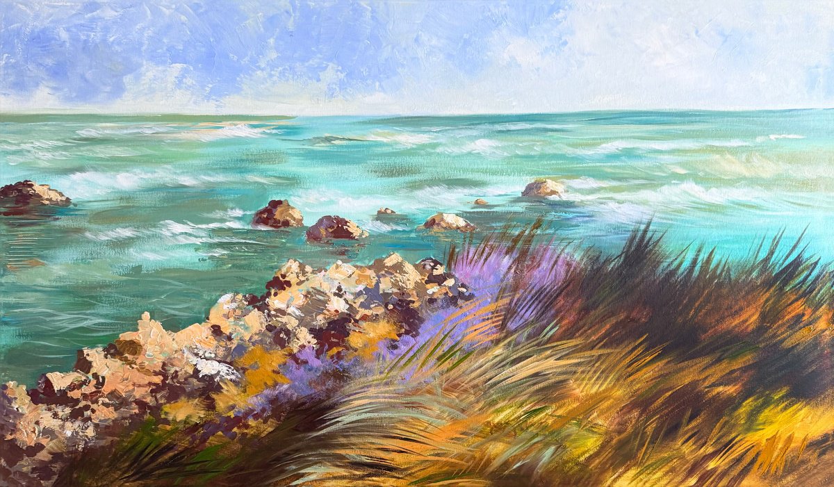 Coastal Breeze By Maria Kireev, 47 X 28, Artwork For Sale On Artfinder