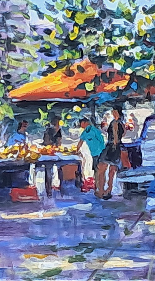 Fruit market by Dimitris Voyiazoglou