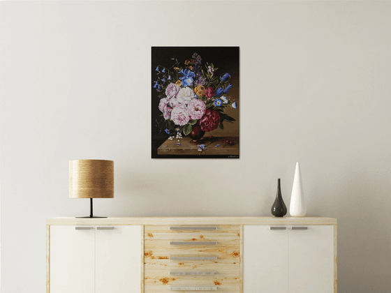 Peony and Iris Bouquet