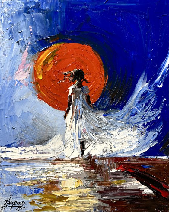 Crimson Sun and Wind