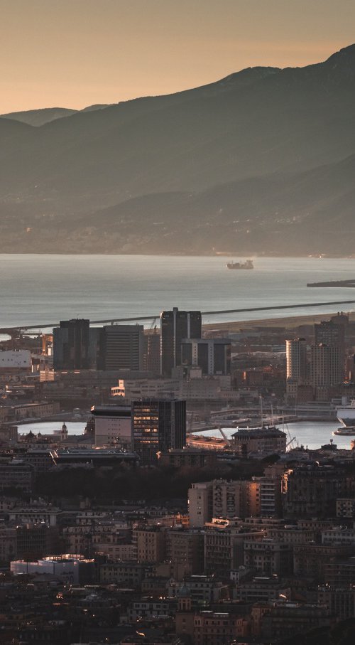 SUNSET OVER GENOA by Fabio Accorrà