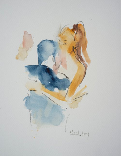 Сouple dancing tango by Irina Bibik-Chkolian